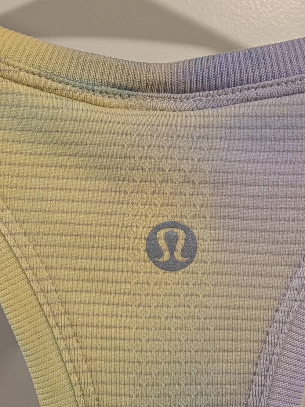 lululemon athletica Pastel Tie-Dye Swiftly Racerback Tank Size 14 Like New - Picture 3 of 5